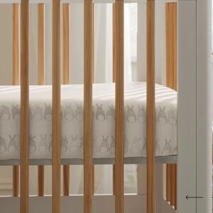❤️ Boll & Branch Signature Fitted Crib Sheet Pewter Cotton Tail